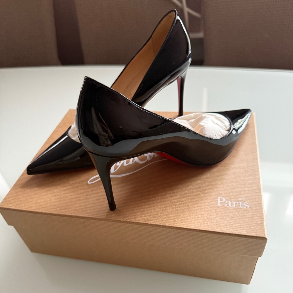 Christian Louboutin Kate 85mm Patent Pump - 36.5 - Picture 2 of 10